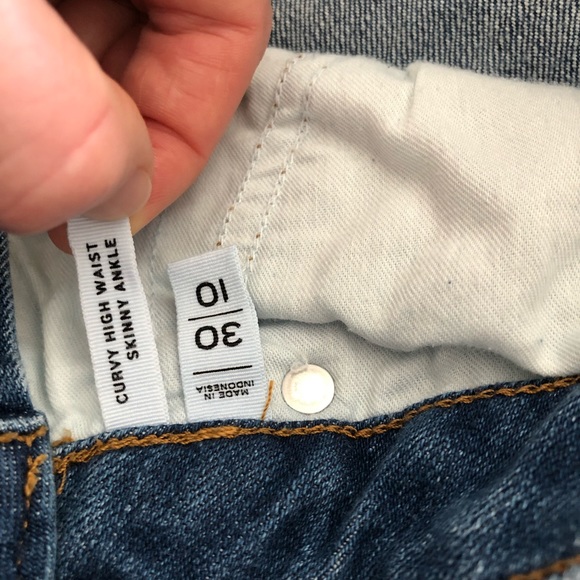 Loft Curvy Skinny Destroyed Hem Jeans - Summer 2021 Season - Picture 2 of 9